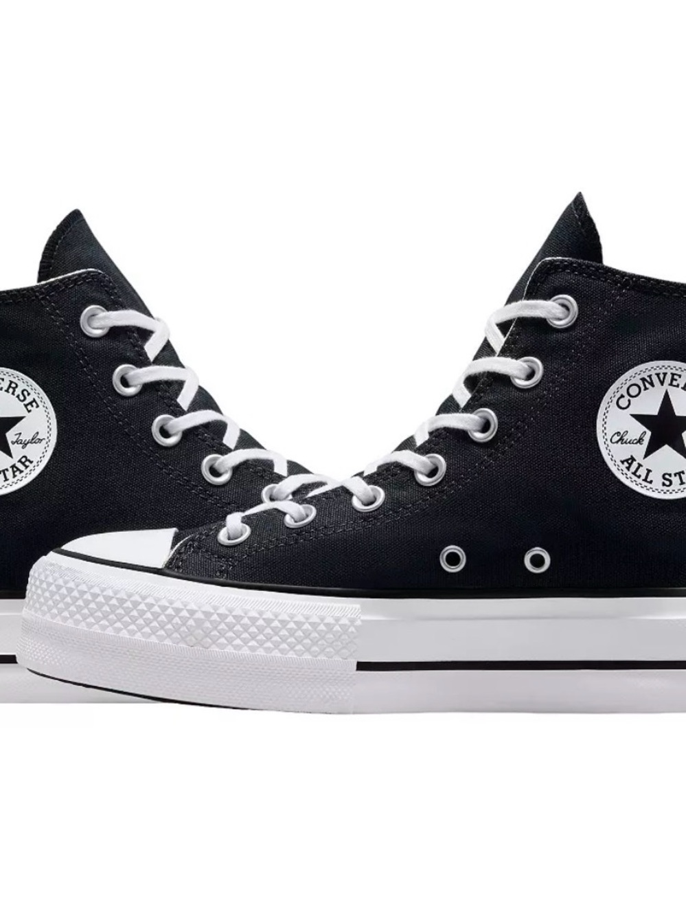 Converse High Top Sneakers in Black and White